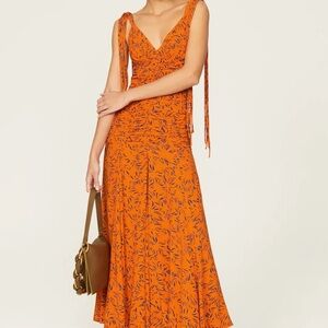 PROENZA SHOULER Printed Crepe De Chine Tank Dress